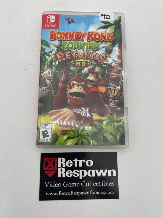 Donkey Kong Country Returns HD - Nintendo Switch (Complete)
