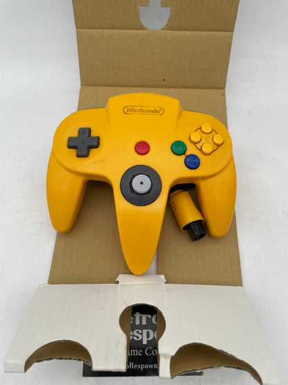 Yellow Controller - Nintendo 64 (Complete)