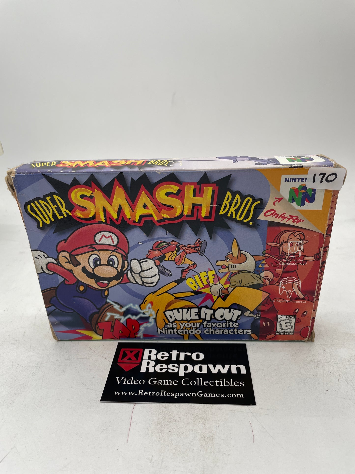 Super Smash Bros. - Nintendo 64 (Complete/Very Poor Shape)