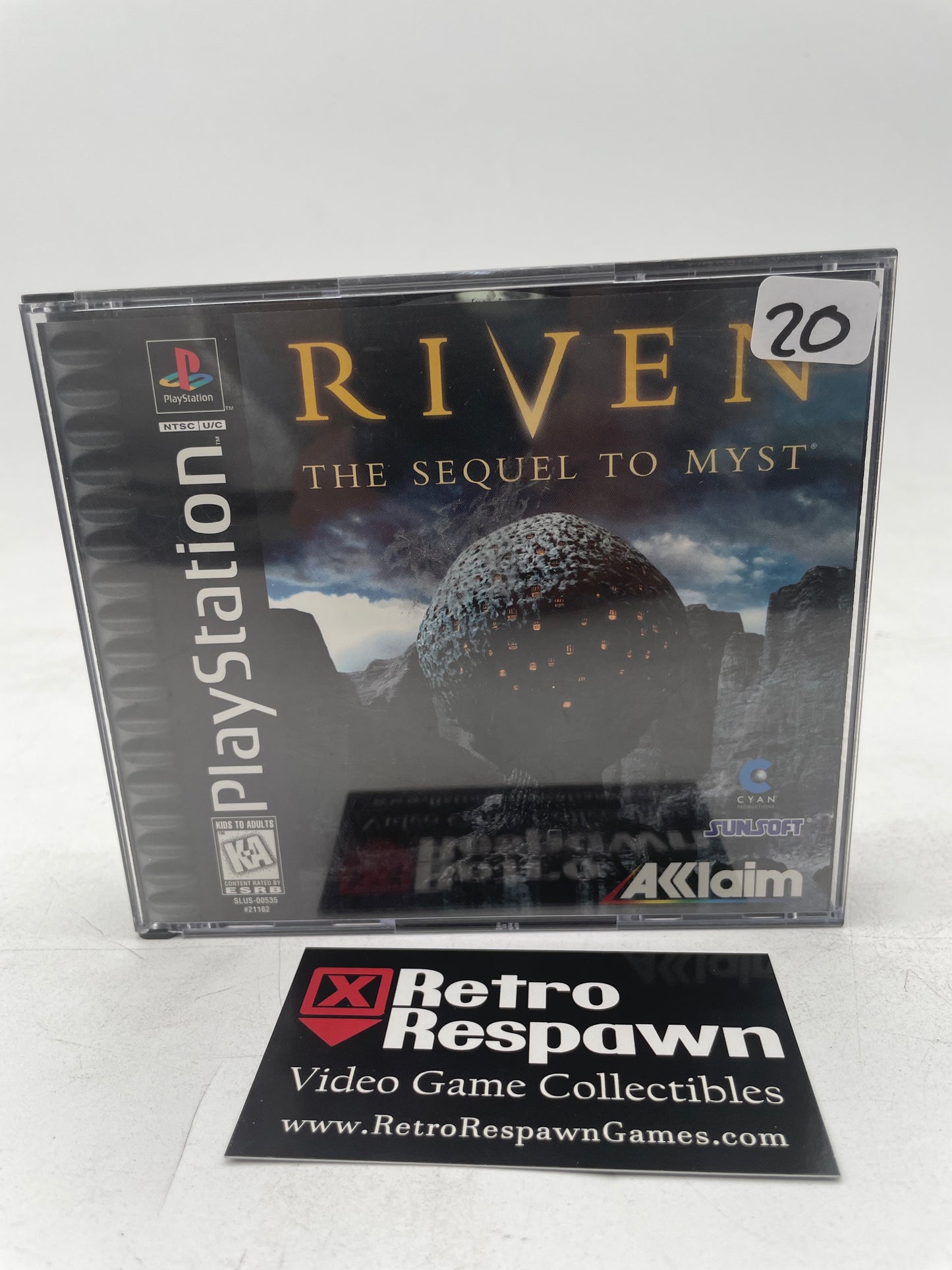Riven The Sequel to Myst - Playstation (Complete)