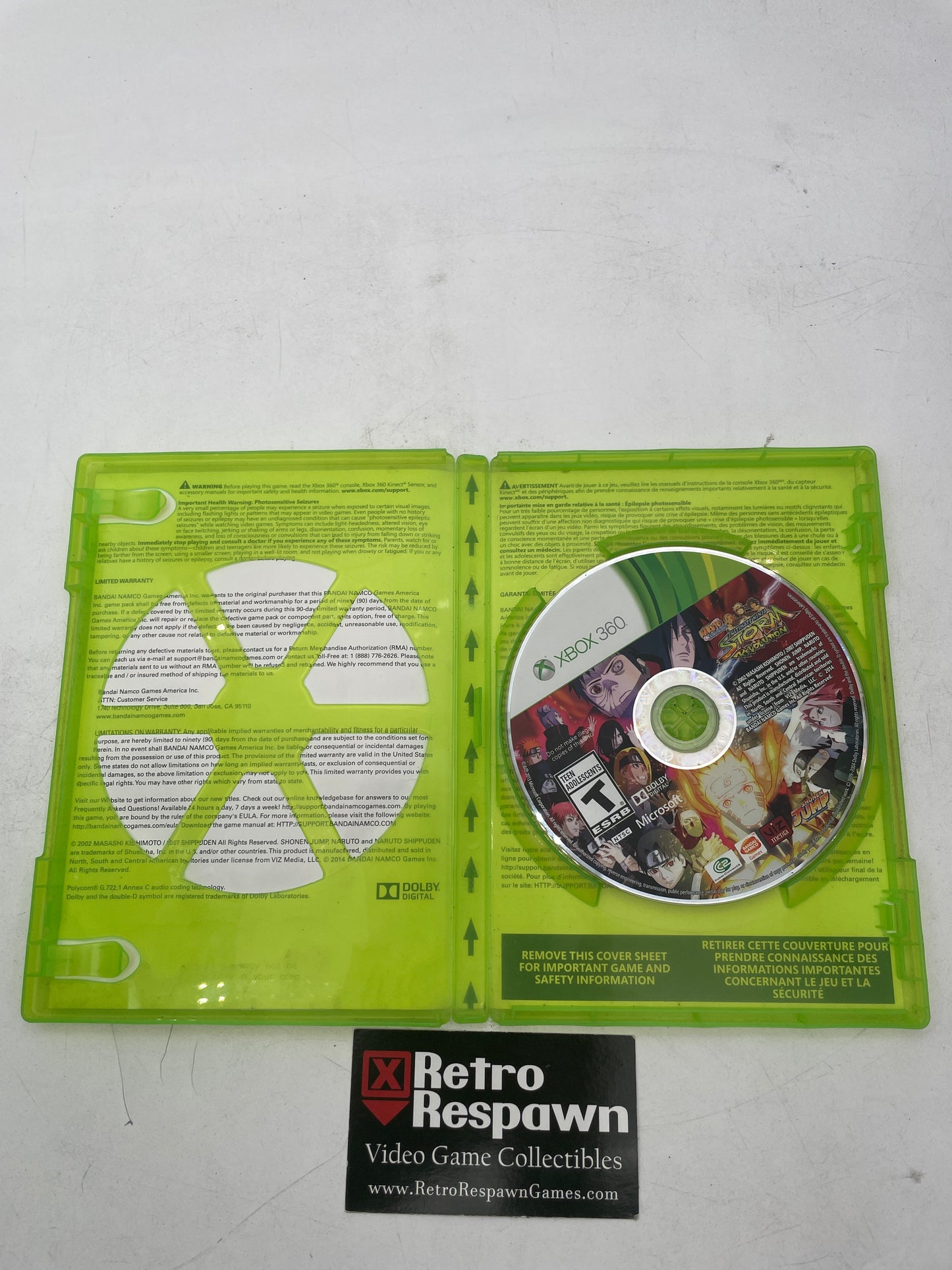 Naruto Shippuden Ultimate Ninja Storm Revolution - Xbox 360 (Missing Manual)