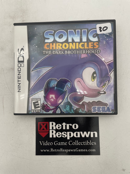 Sonic Chronicles The Dark Brotherhood - Nintendo DS (Complete)