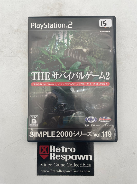 The Survival Game 2 Simple 2000 Series Vol.119 - JP Playstation 2 (Missing Manual)