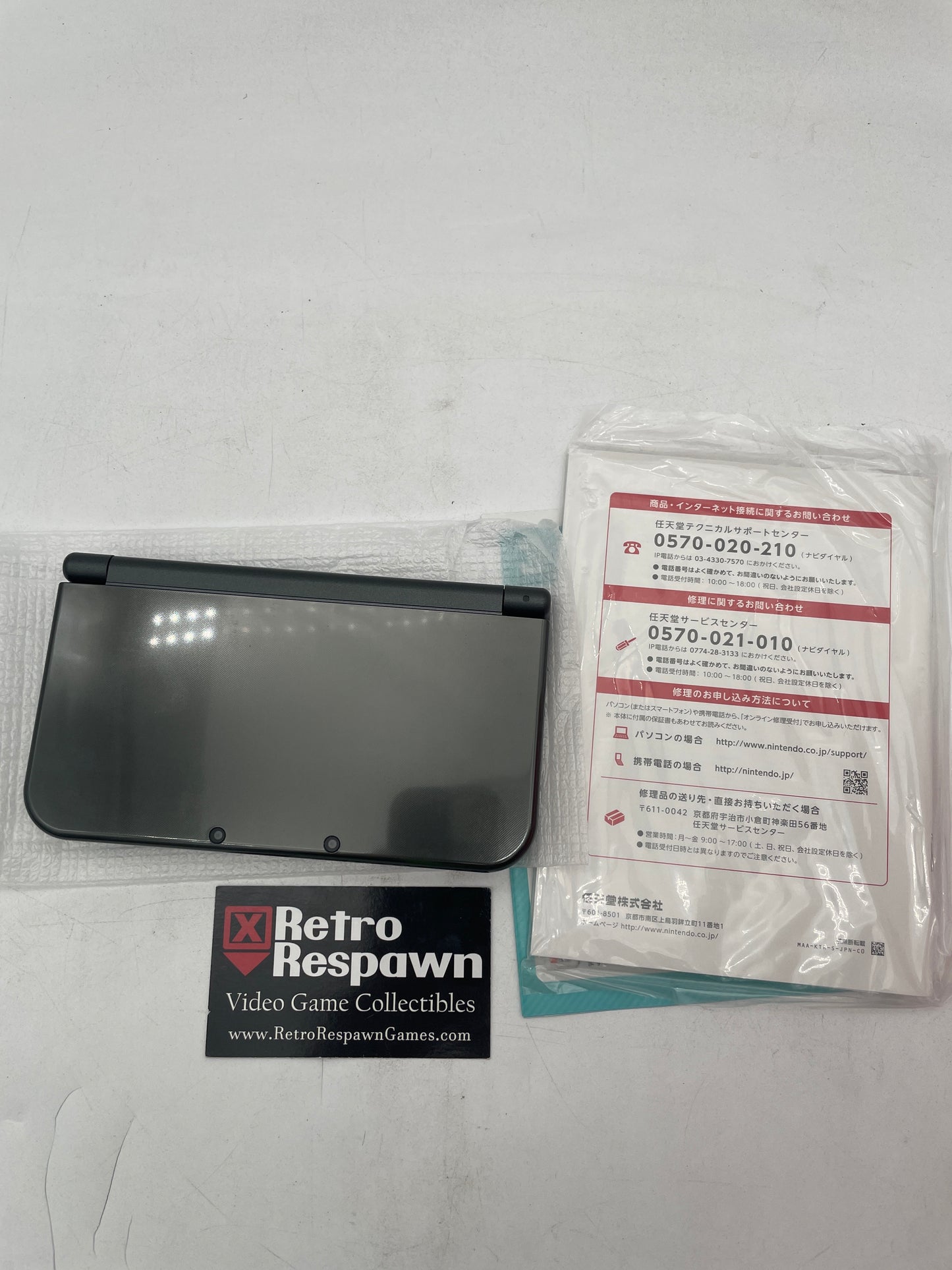 Modded Top IPS Metallic Black New Nintendo 3DS LL - JP Nintendo 3DS (Complete)