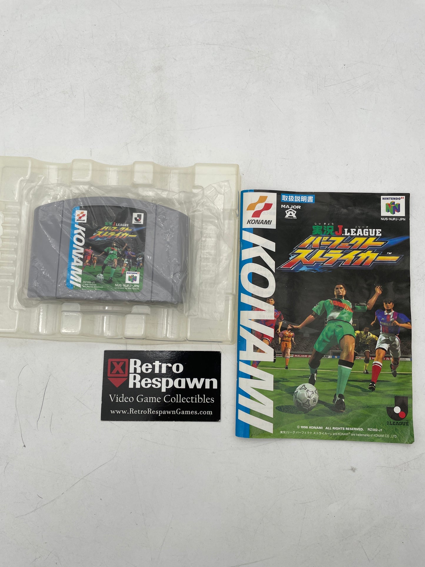 Jikkyo J. League: Perfect Striker - JP Nintendo 64 (Complete)