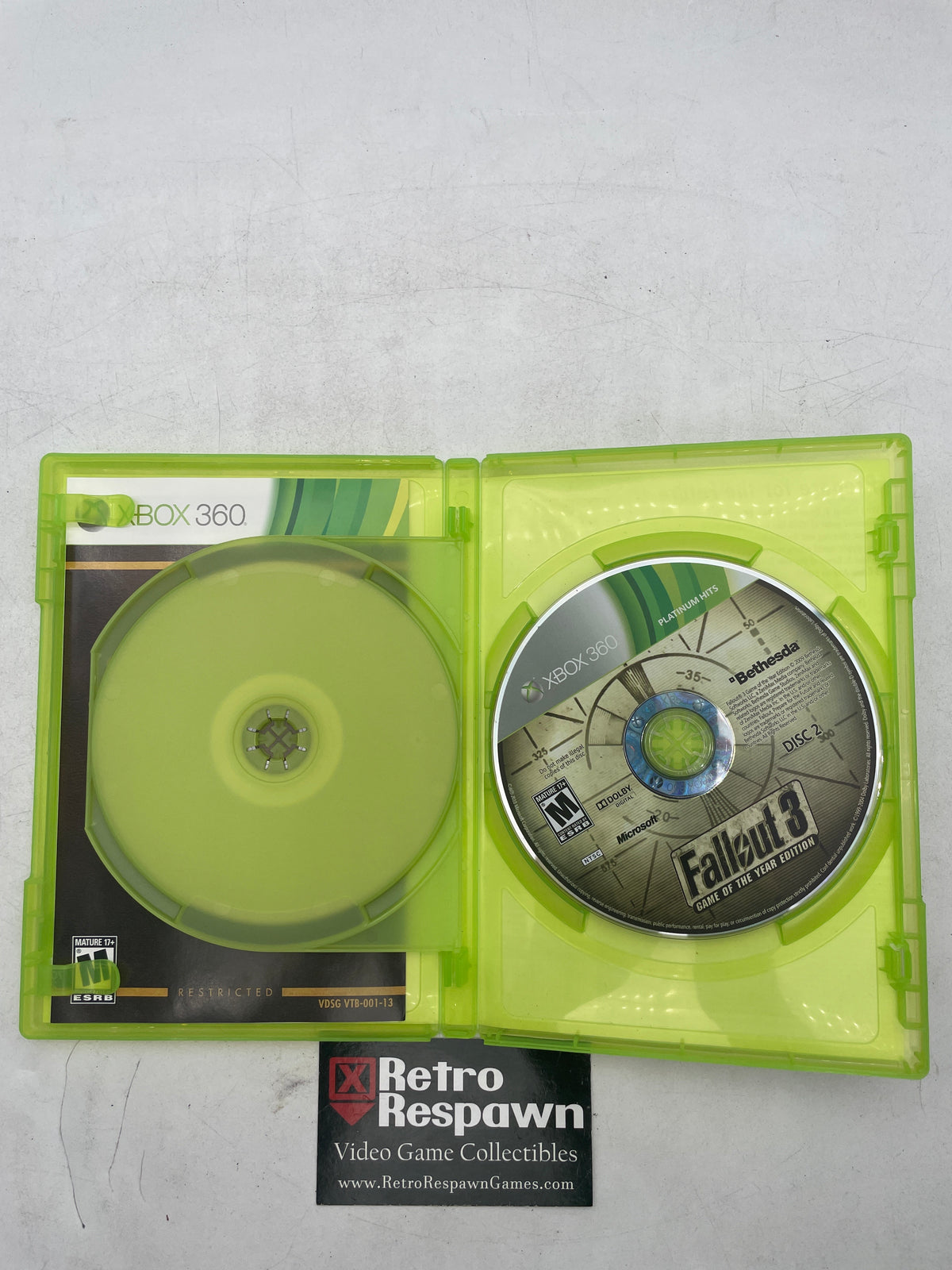 Fallout 3 [Game of the Year] Platinum Hits - Xbox 360 (Complete)