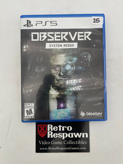 Observer: System Redux - Playstation 5 (Complete)