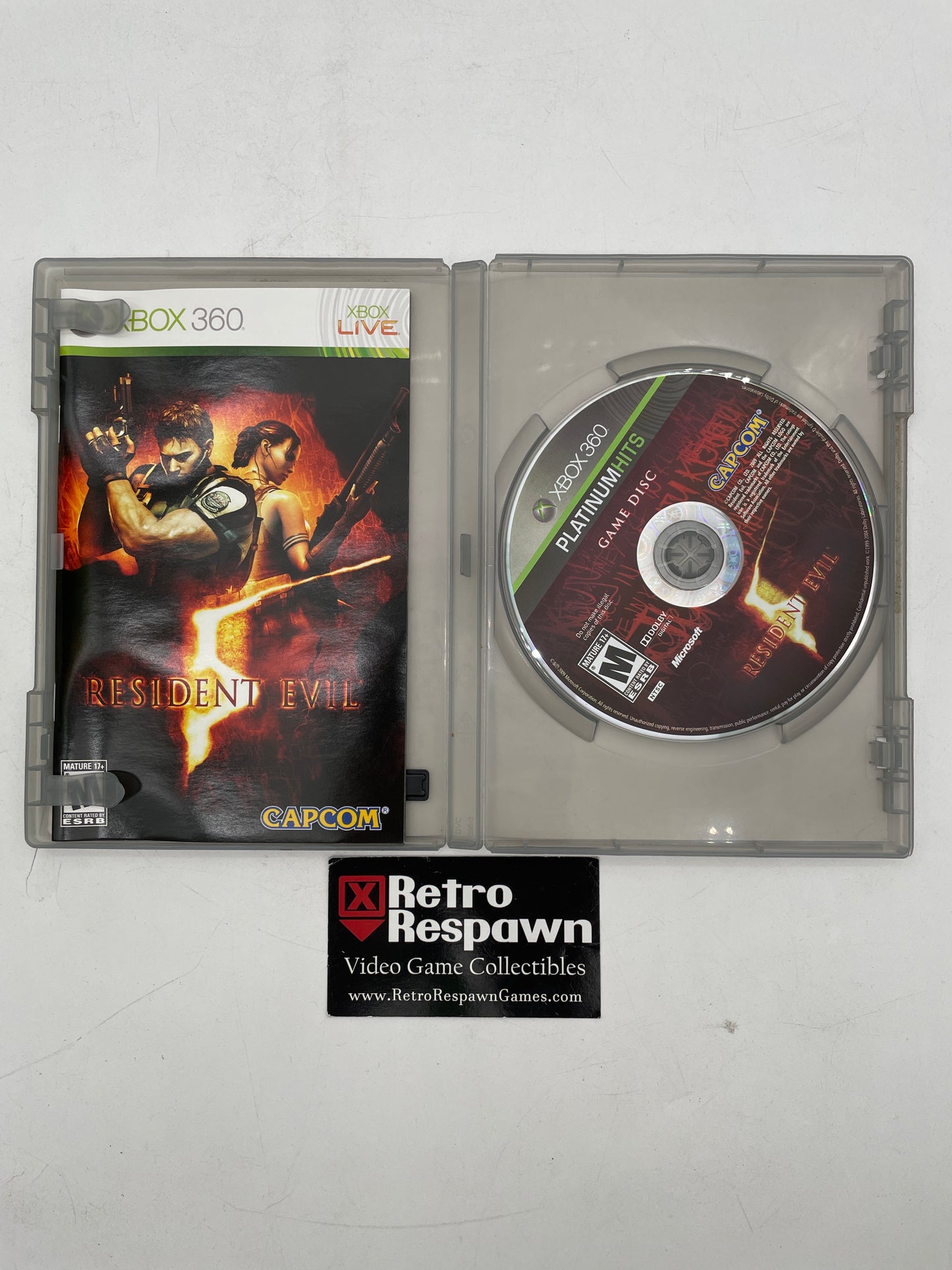 Resident Evil 5 [Platinum Hits] - Xbox 360 (Complete)