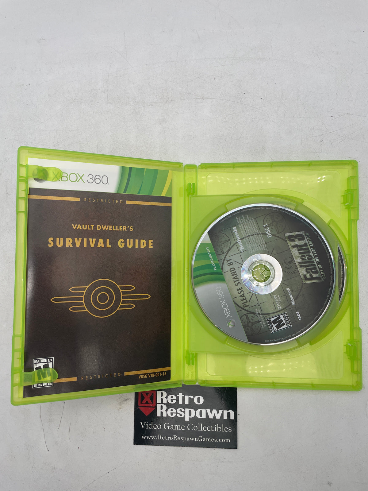 Fallout 3 [Game of the Year] Platinum Hits - Xbox 360 (Complete)