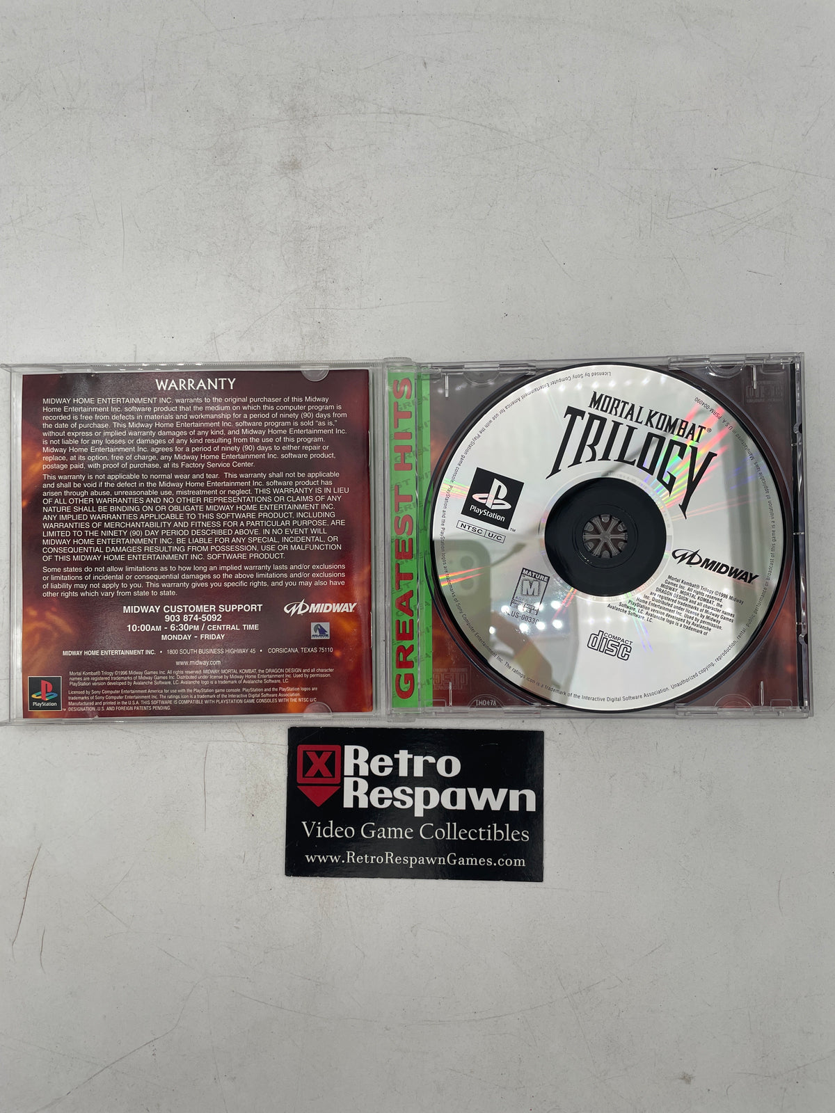 Mortal Kombat Trilogy [Greatest Hits] - Playstation (Complete)