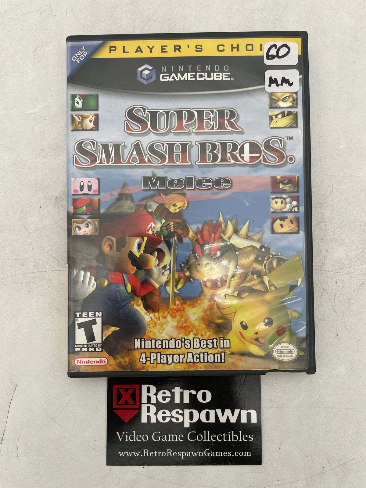 Super Smash Bros. Melee [Player's Choice] - Gamecube (Missing Manual)