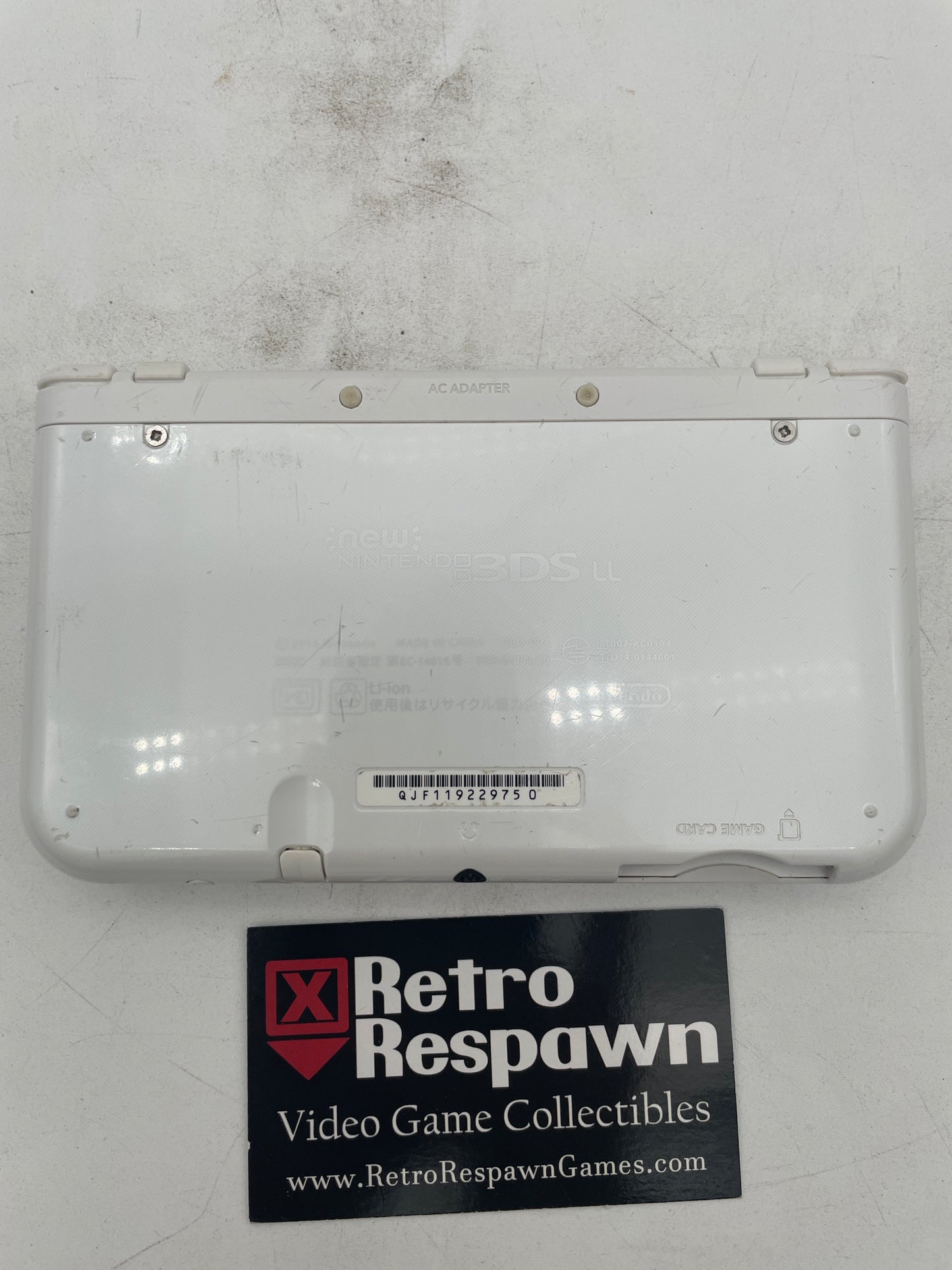 Modded New Nintendo 3DS LL White - JP Nintendo 3DS (Console + Charger)