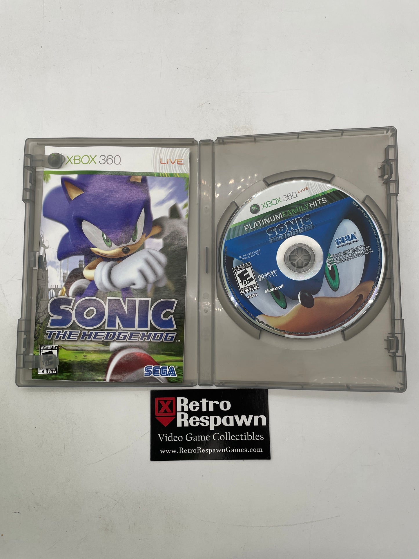 Sonic the Hedgehog [Platinum Family Hits] - Xbox 360 (Complete)