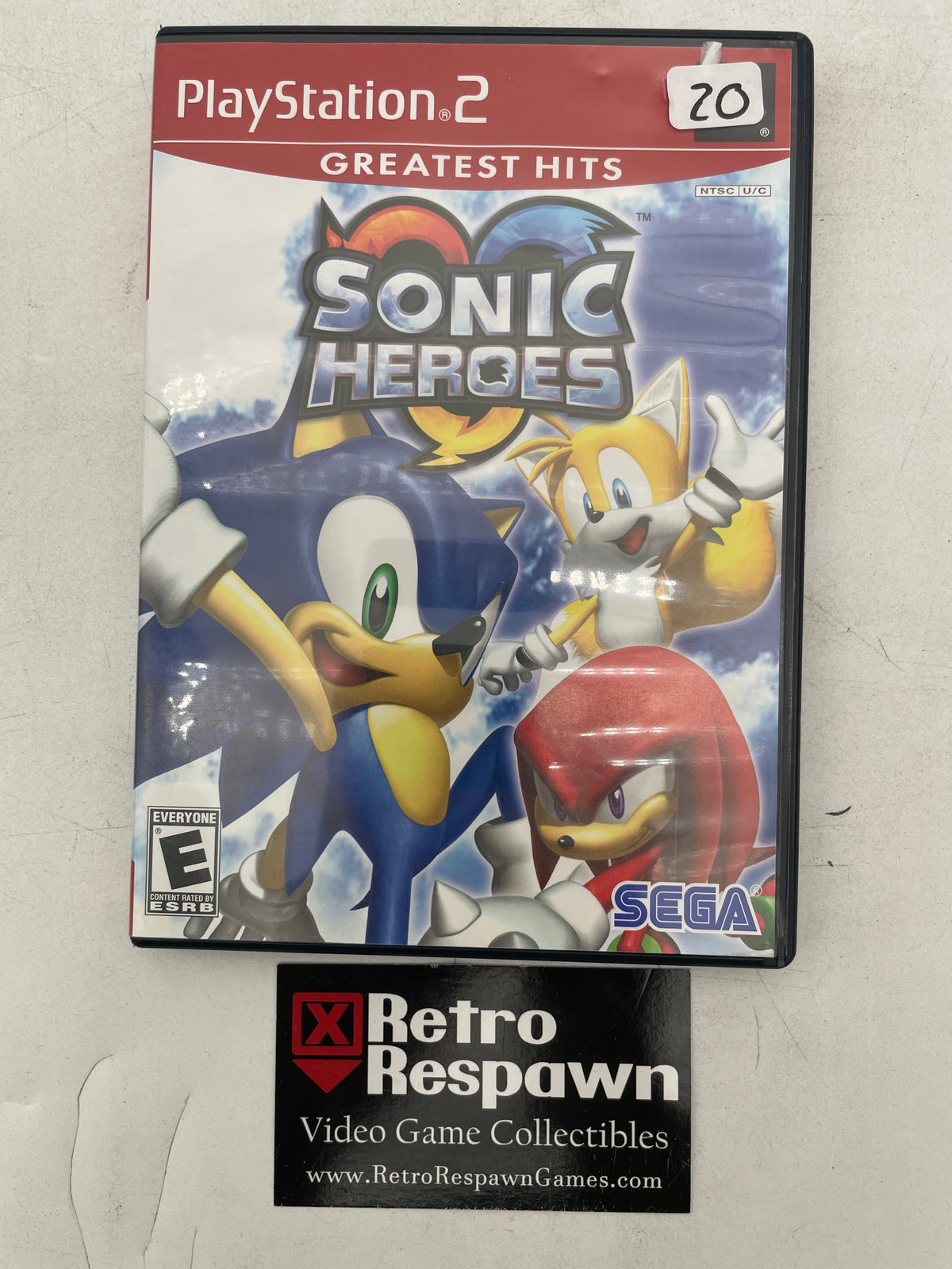 Sonic Heroes  [Greatest Hits]- Playstation 2 (Complete)