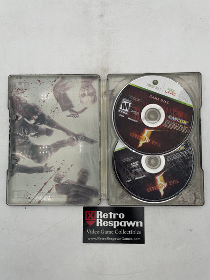 Resident Evil 5 [Steelbook Edition] - Xbox 360 (Complete)