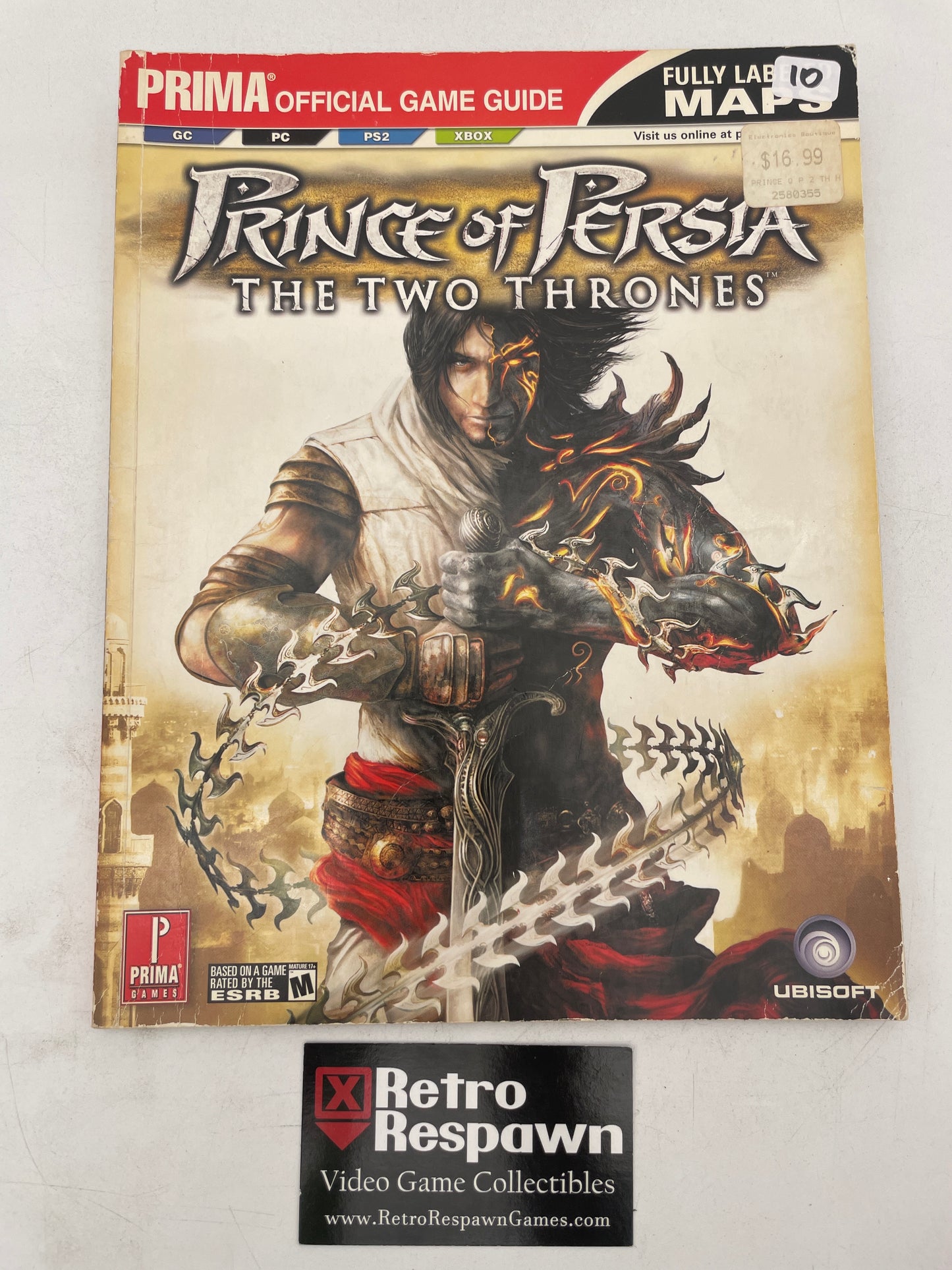 Prince of Persia The Two Thrones - Prima Official Game Guide (Used)