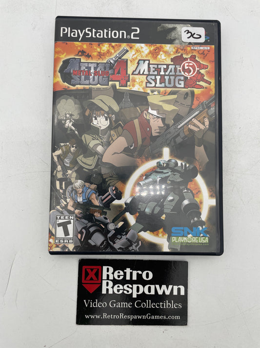 Metal Slug 4 & 5 - Playstation 2 (Complete)