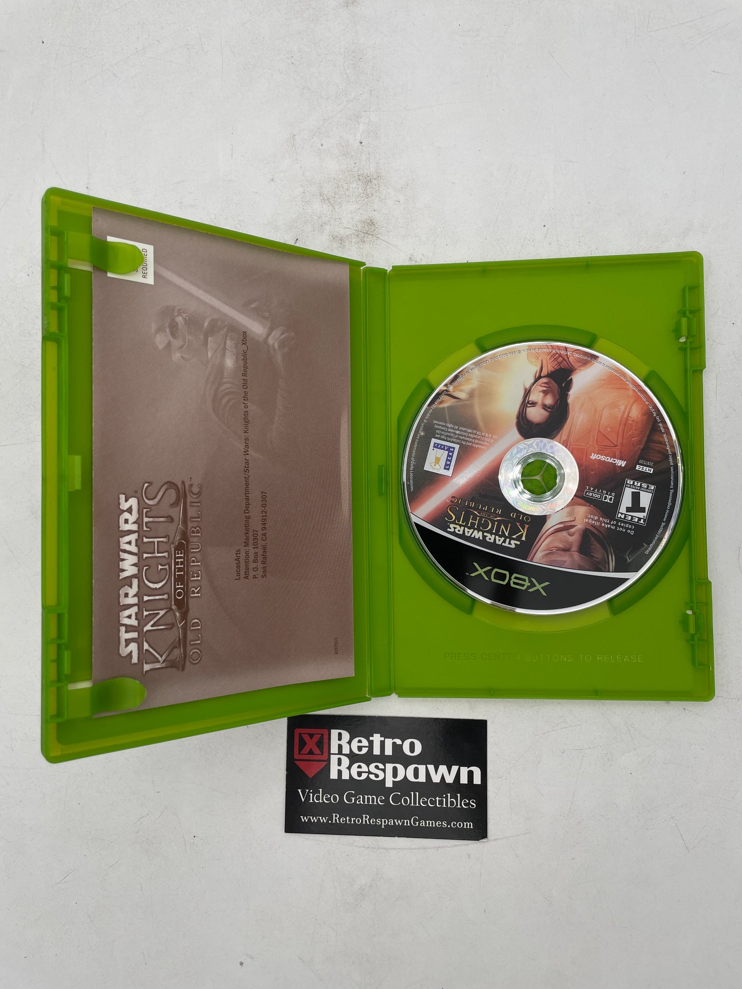 Star Wars Knights of the Old Republic - Xbox (Missing Manual)