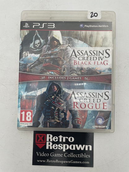 Assassin's Creed Black Flag & Rogue - PAL PlayStation 3 (Complete)