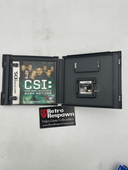 CSI Dark Motives - Nintendo DS (Complete)