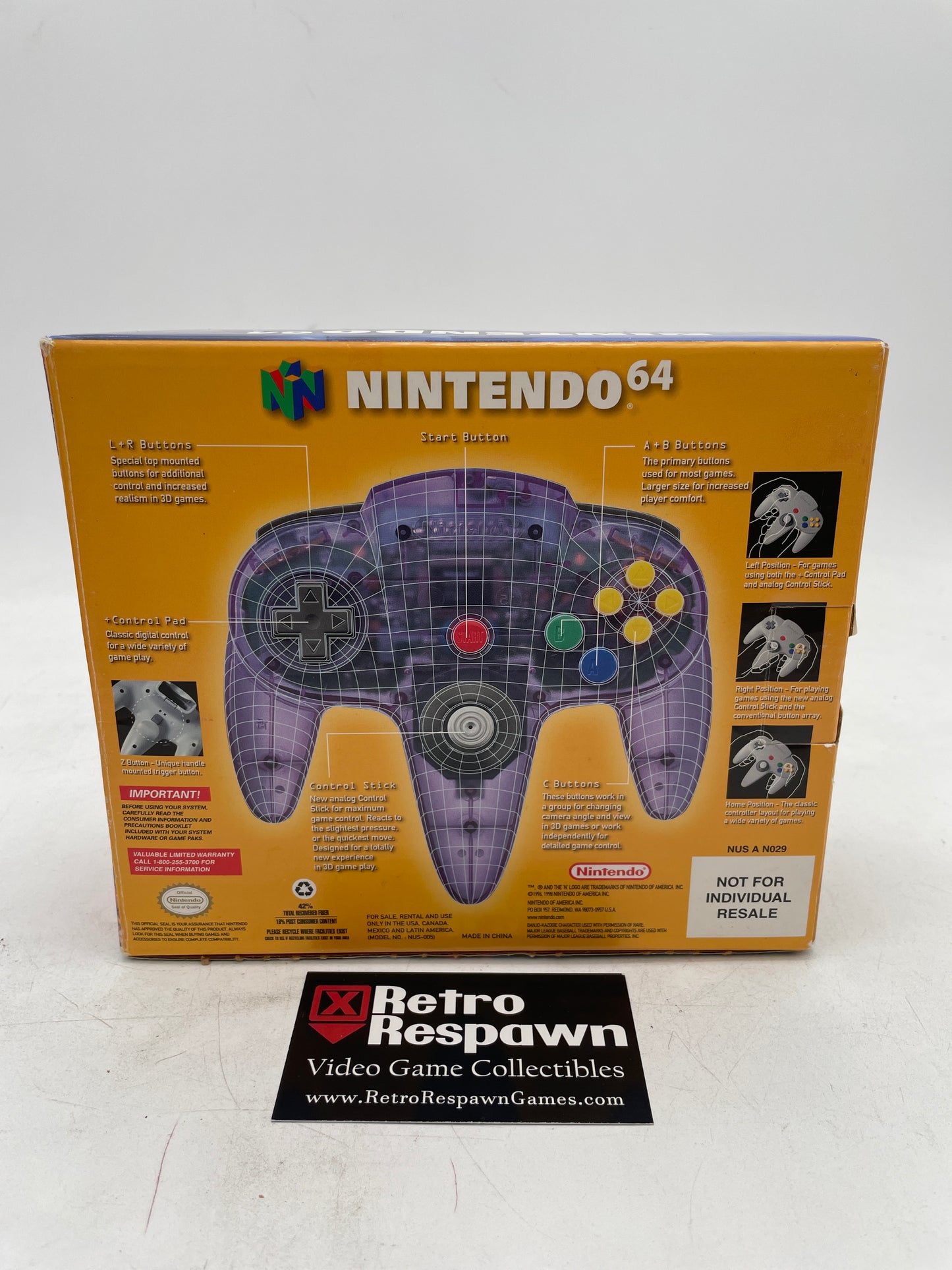 Atomic Purple Controller - Nintendo 64 (Complete)