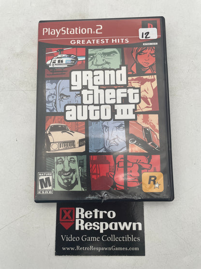 Grand Theft Auto III [Greatest Hits] - Playstation 2 (Complete No Map)