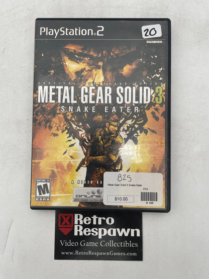 Metal Gear Solid 3 Snake Eater - Playstation 2 (Complete)