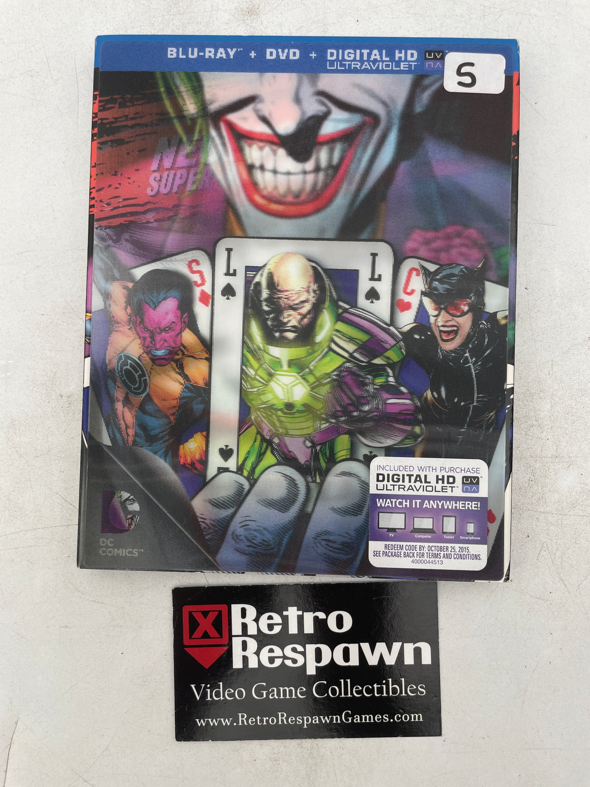 Necessary Evil Super-Villains of DC Comics - Blu-Ray/DVD (Sealed)