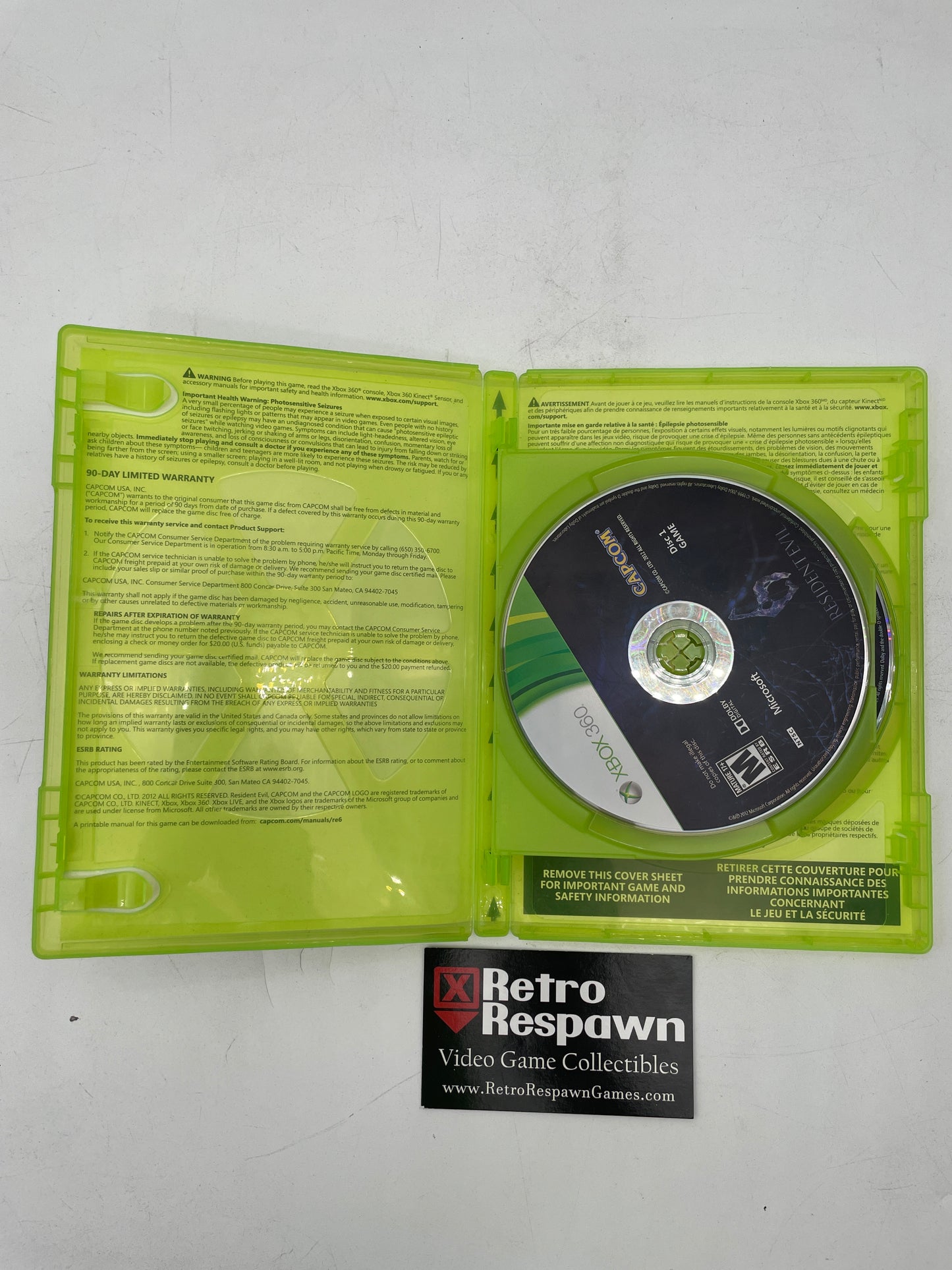 Resident Evil 6 - Xbox 360 (Missing Manual)