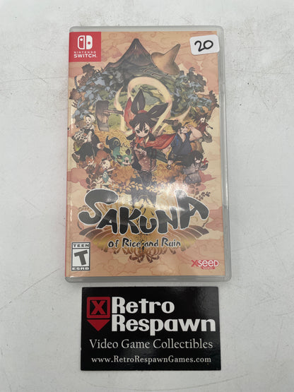 Sakuna: Of Rice and Ruin - Nintendo Switch (Complete)