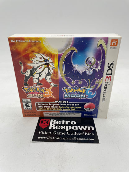 Pokemon Sun & Pokemon Moon Dual Pack - Nintendo 3DS (Complete)