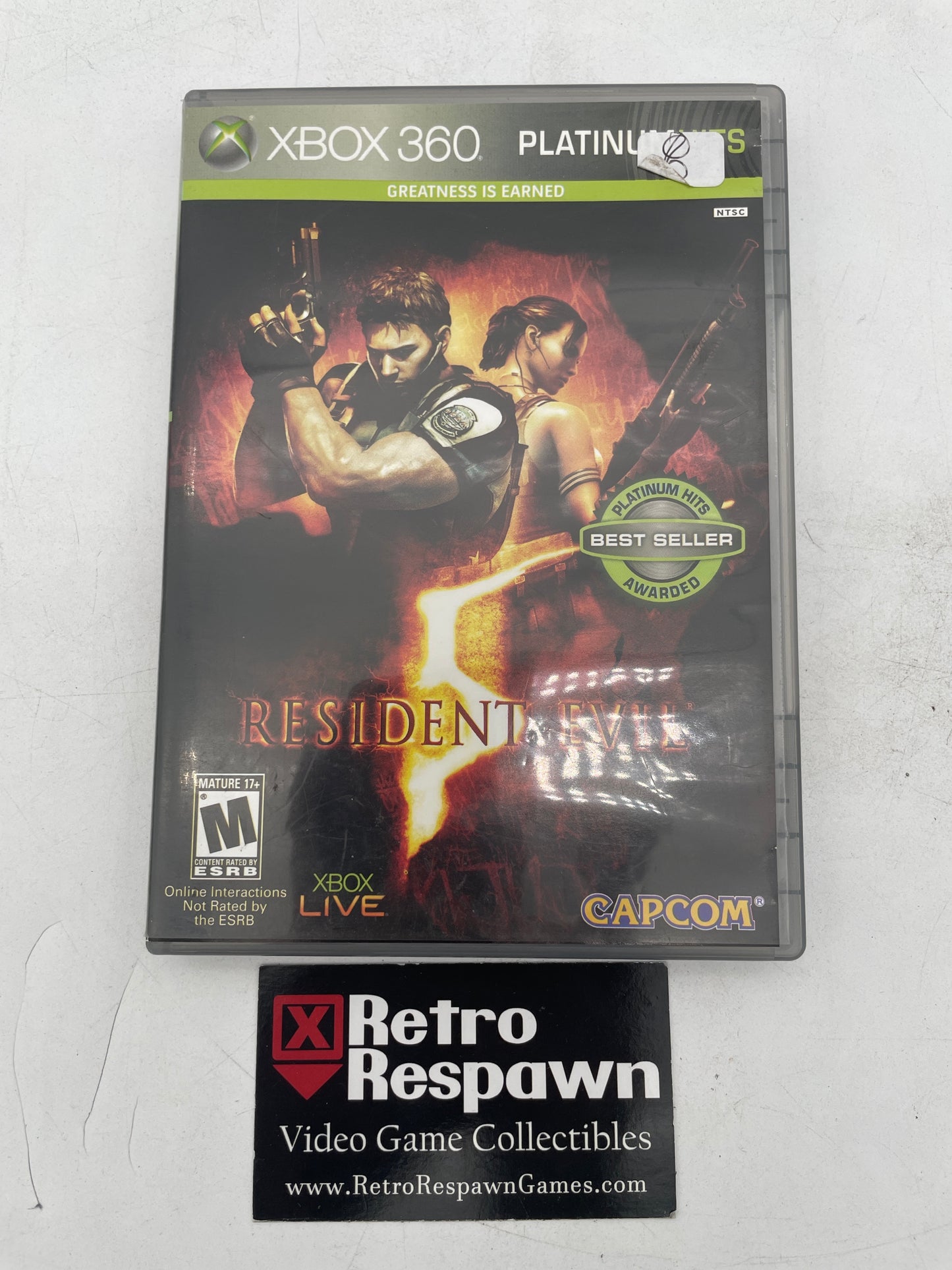Resident Evil 5 [Platinum Hits] - Xbox 360 (Missing Manual)