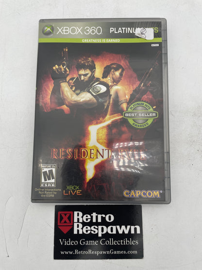 Resident Evil 5 [Platinum Hits] - Xbox 360 (Missing Manual)