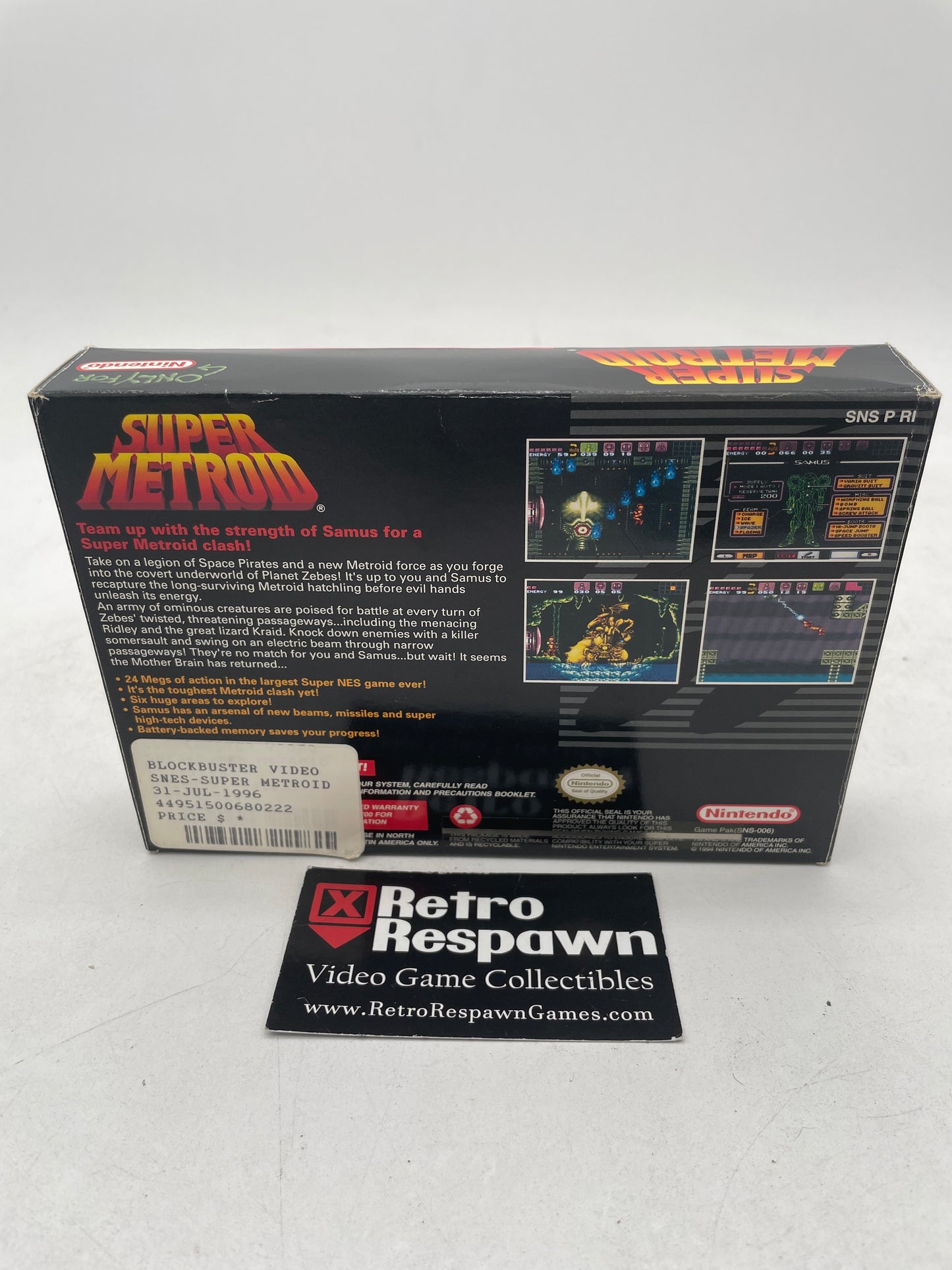 Super Metroid - Super Nintendo (Missing Manual)