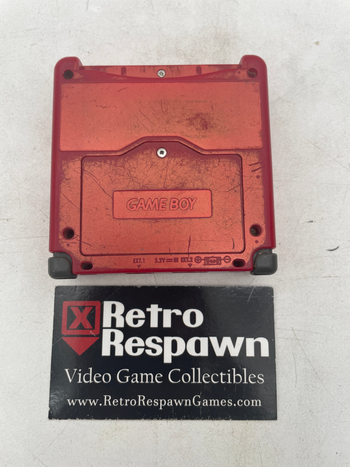 Red Gameboy Advance SP 001 - GameBoy Advance (Console + Charger)