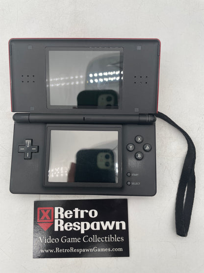 Red Crimson & Black Nintendo DS Lite - JP Nintendo DS (Console + Charger)