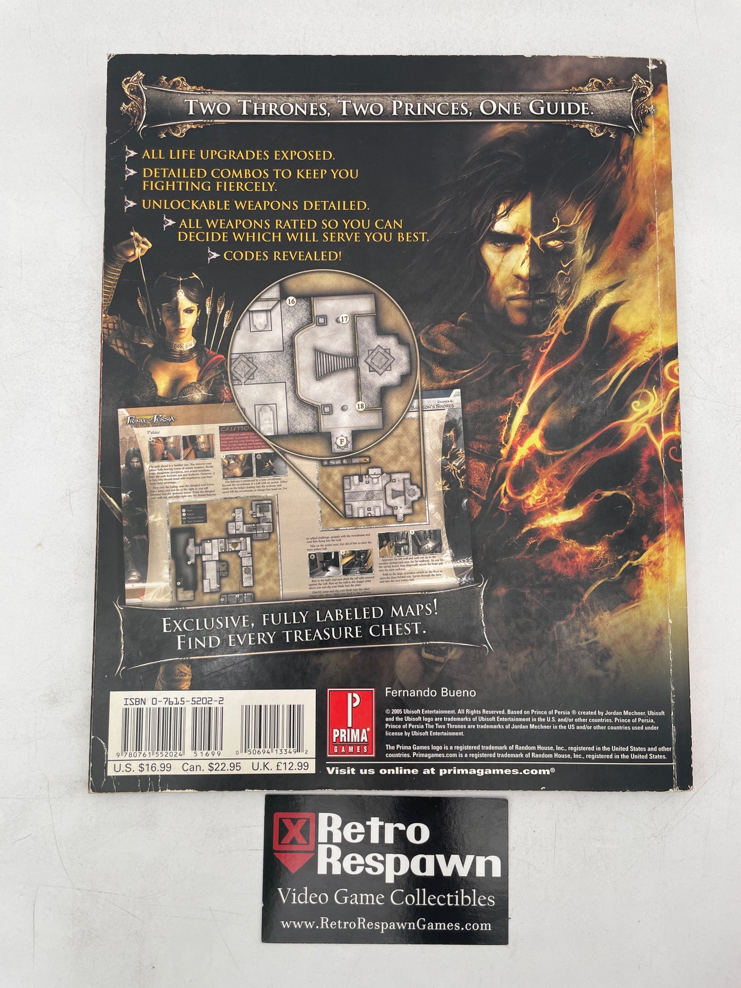 Prince of Persia The Two Thrones - Prima Official Game Guide (Used)