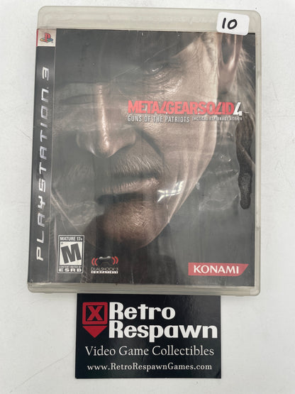 Metal Gear Solid 4 Guns of the Patriots - Playstation 3 (Complete)