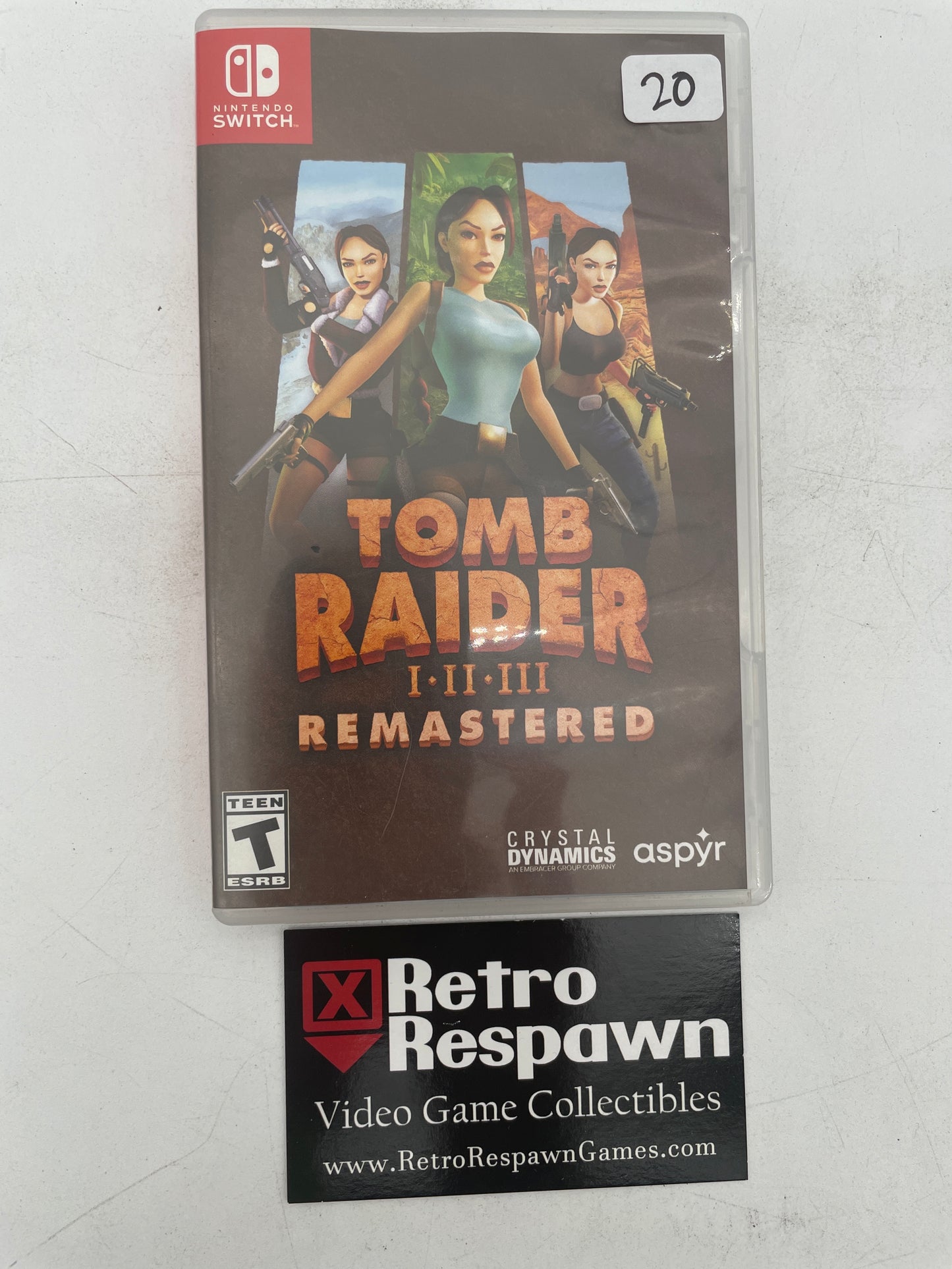 Tomb Raider I-III Remastered - Nintendo Switch (Complete)