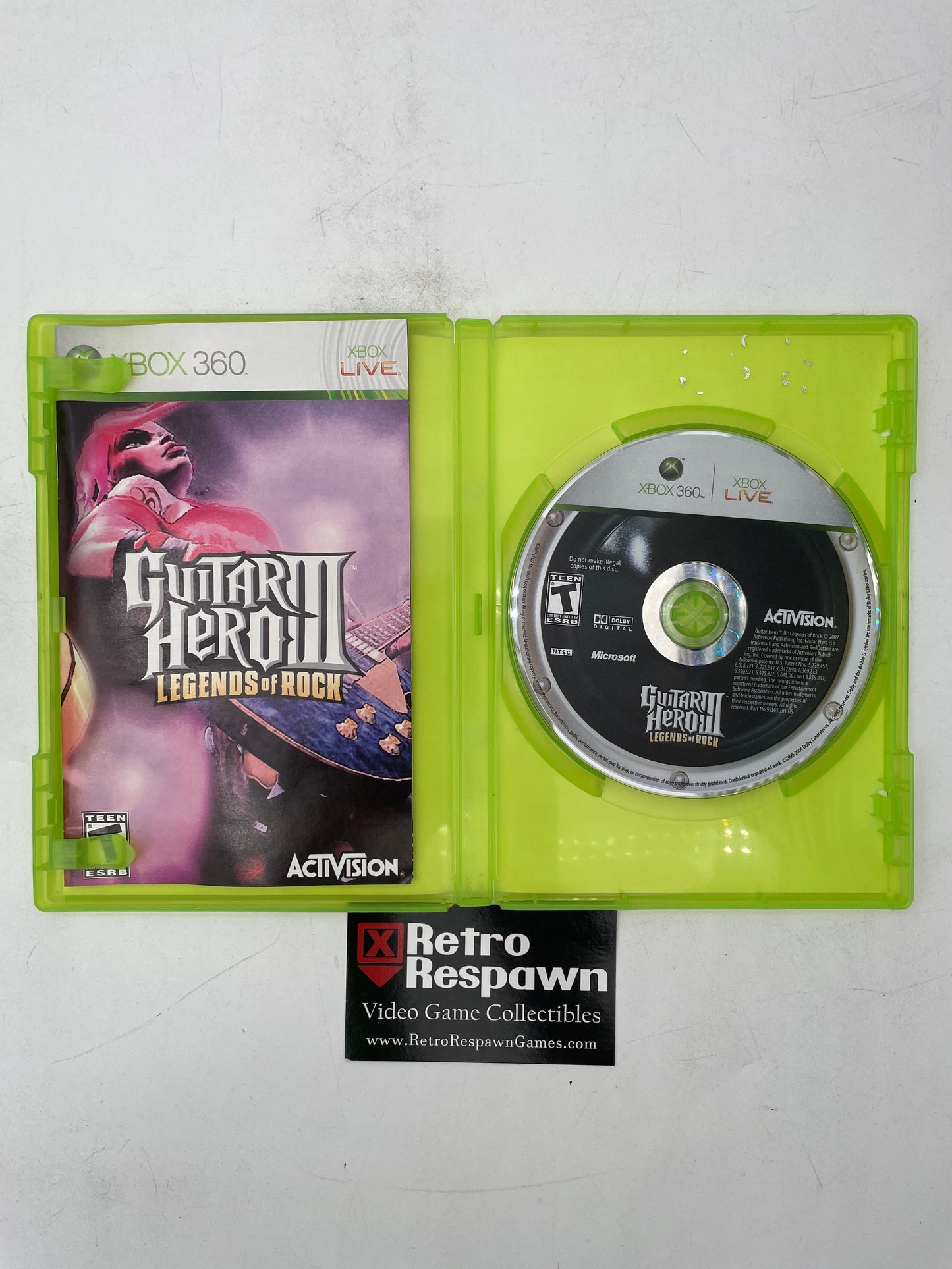 Guitar Hero III Legends of Rock - Xbox 360 (Complete)