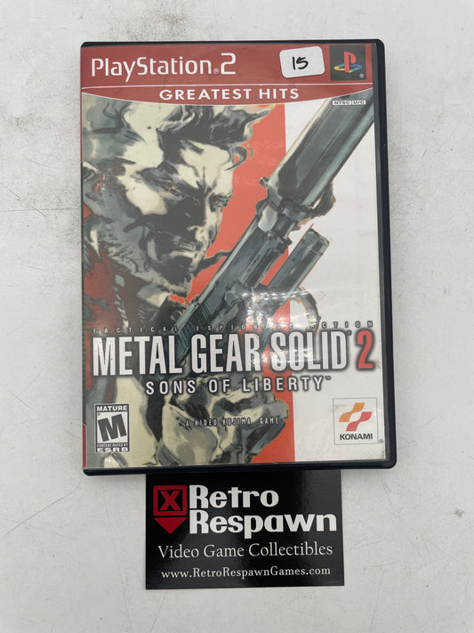Metal Gear Solid 2 [Greatest Hits] - Playstation 2 (Complete)