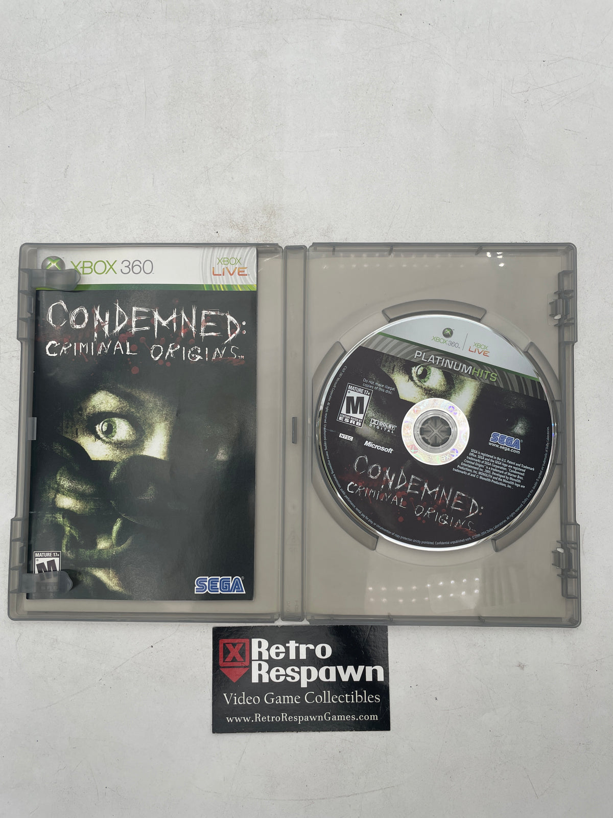 Condemned Criminal Origins [Platinum Hits] - Xbox 360 (Complete)