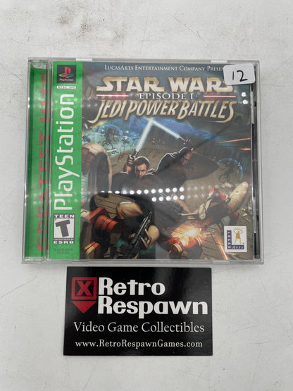 Star Wars Episode I Jedi Power Battles Greatest Hits - Playstation (Complete)