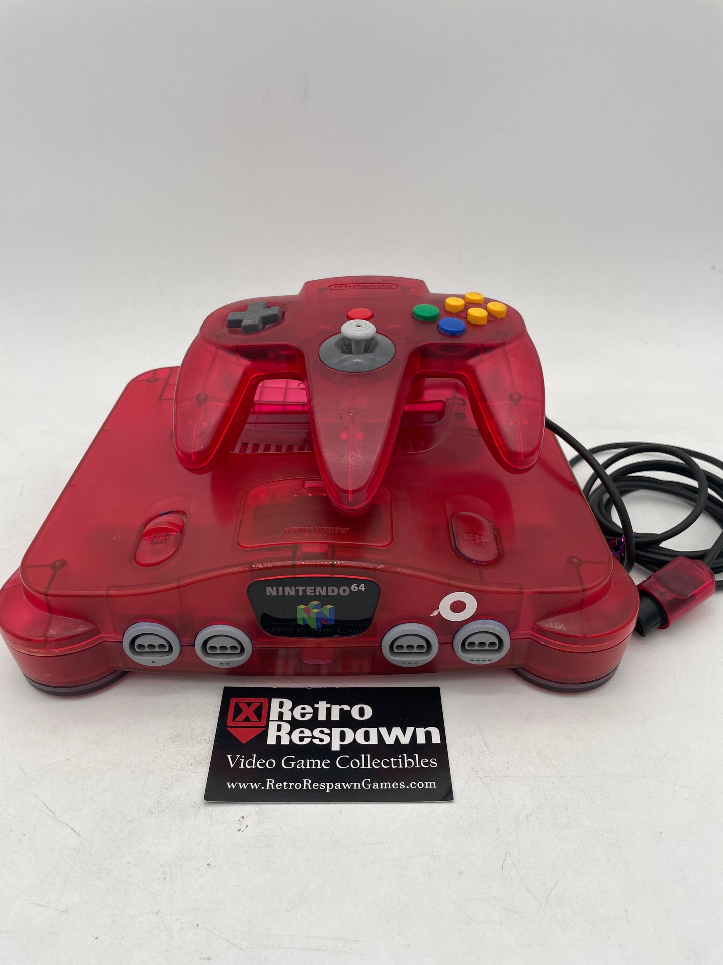 Funtastic Watermelon Red Nintendo 64 System - Nintendo 64 (Console, Controller + Wires)
