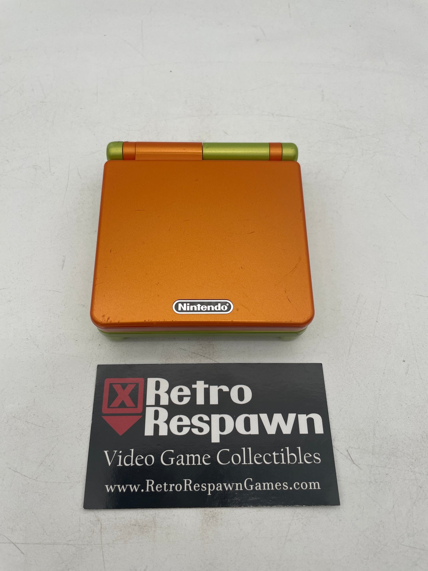 [Shrek Varient] Green and Orange Gameboy Advance Sp - Gameboy Advance (Console + Charger)