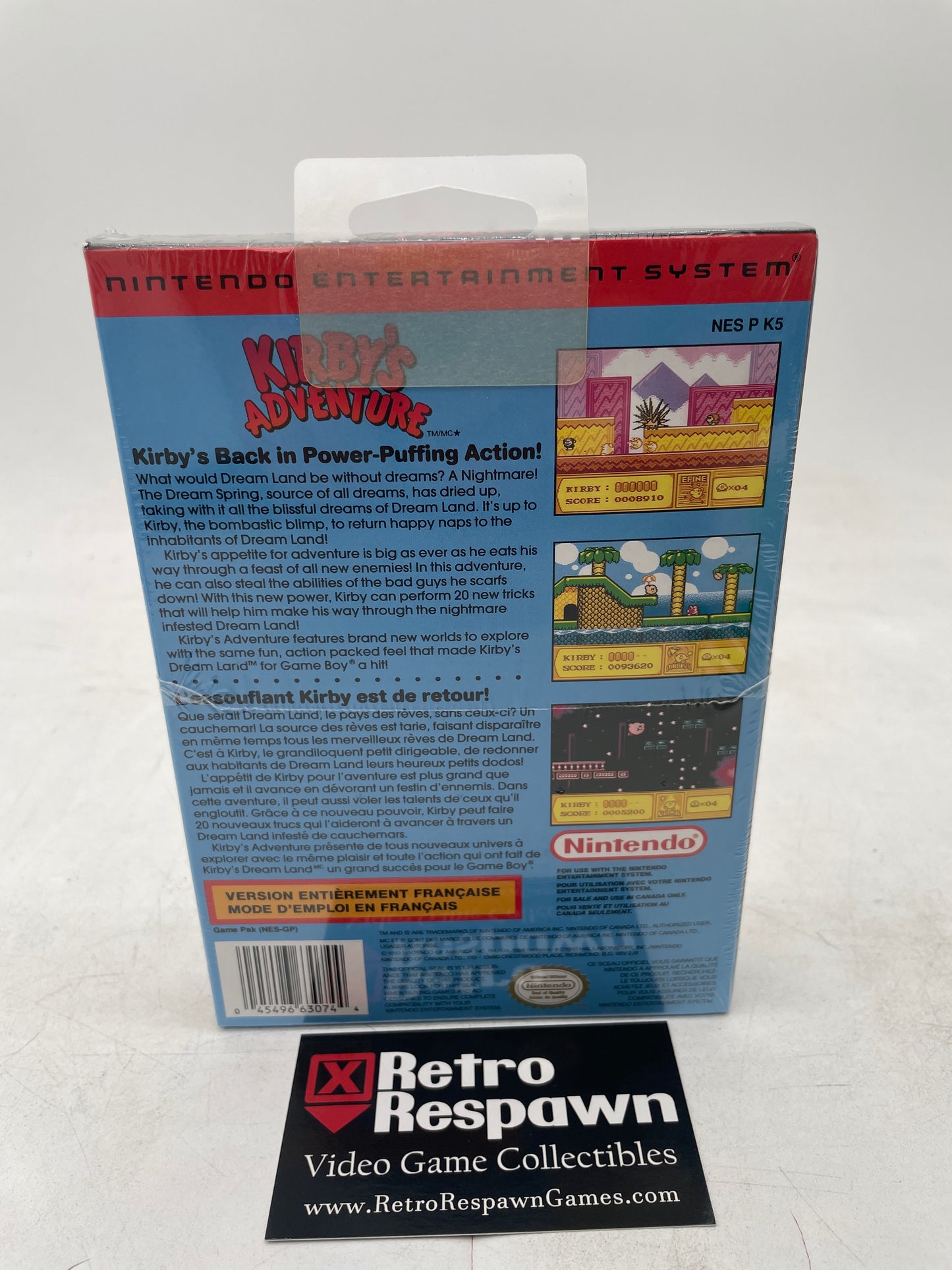 Kirby's Adventure - French NES (Sealed)