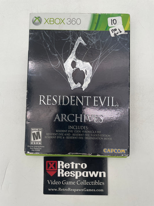 Resident Evil 6 Archives - Xbox 360 (No DVD)