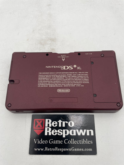 Modded Nintendo DSi XL Burgundy - Nintendo DS (Console + Charger)