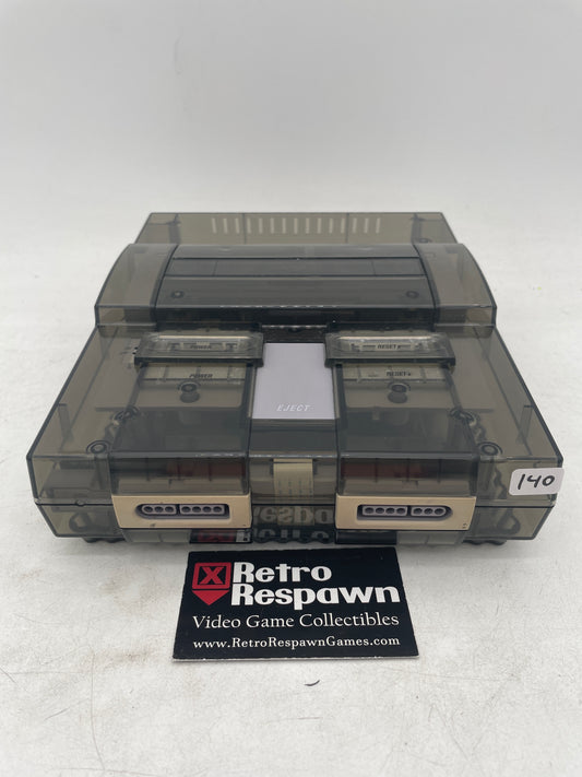 Translucent Black Super Nintendo Console - Super Nintendo (Console, Controller all wires)
