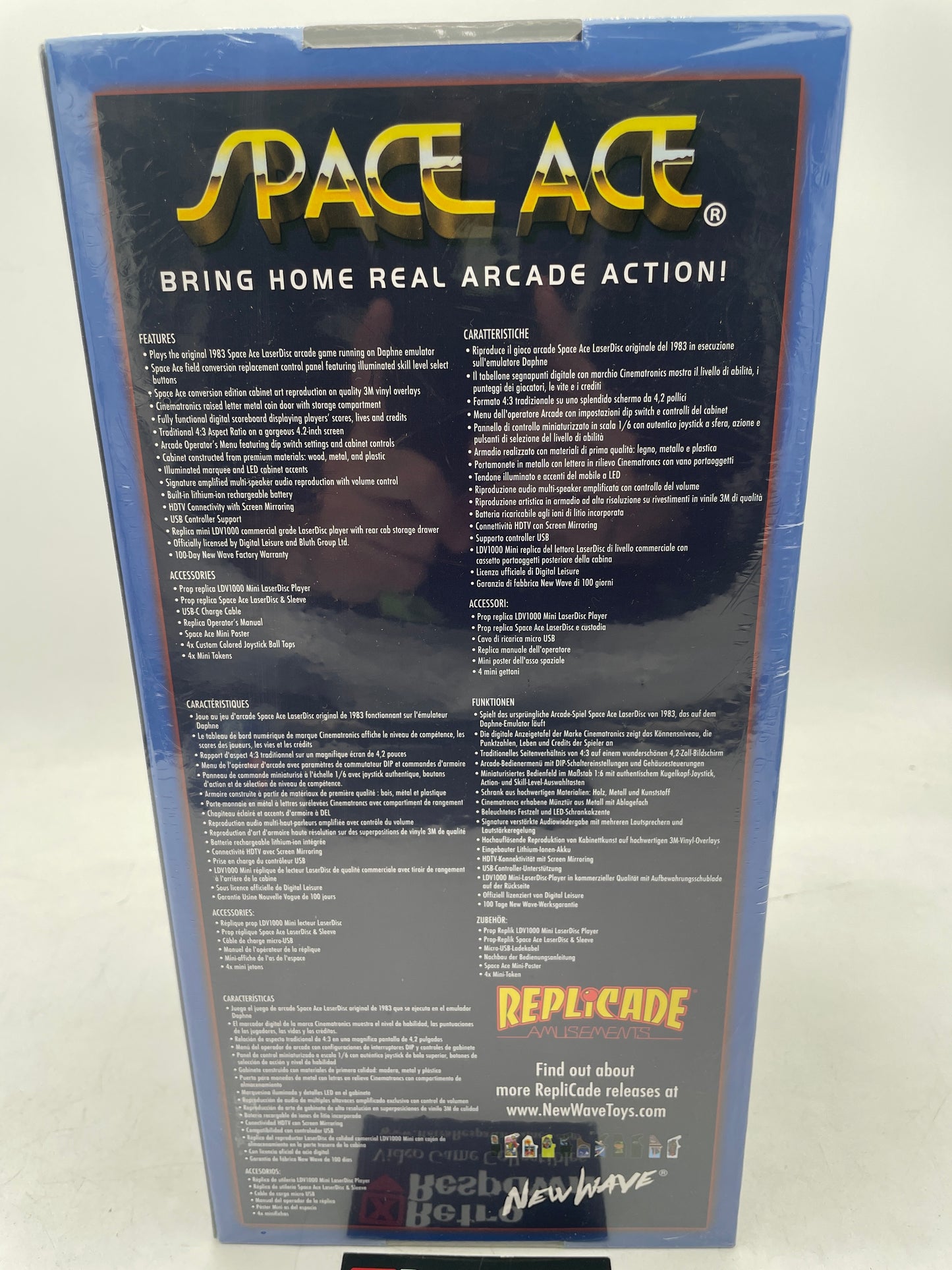 Space Ace Arcade Accurate Replica Amusement Machine (Sealed)